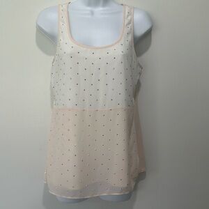 Studded sleeveless tank